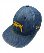 New Era×stussyニューエラ×ステューシー）の古着「キャップ」｜インディゴ