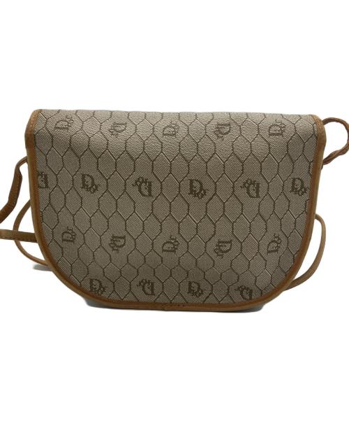 Christian Dior（クリスチャン ディオール）Christian Dior (クリスチャン ディオール) ハニカム PVC　ショルダーバッグ ベージュの古着・服飾アイテム