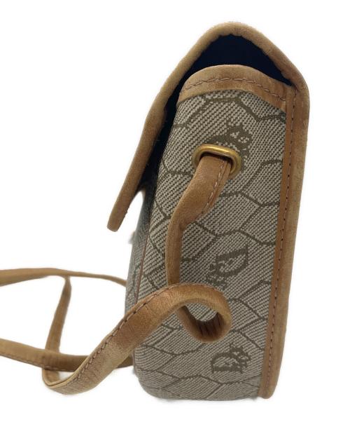 Christian Dior（クリスチャン ディオール）Christian Dior (クリスチャン ディオール) ハニカム PVC　ショルダーバッグ ベージュの古着・服飾アイテム