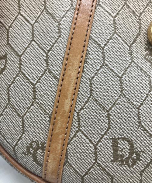 Christian Dior（クリスチャン ディオール）Christian Dior (クリスチャン ディオール) ハニカム PVC　ショルダーバッグ ベージュの古着・服飾アイテム