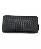 PIDピーアイディー）の古着「ラウンドファスナー長財布」｜ブラック