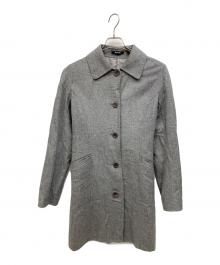 Aquascutum（アクアスキュータム）の古着「ステンカラーコート」｜グレー