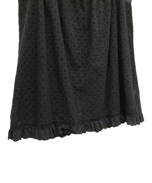 BEAMS BOY（ビームスボーイ）BEAMS BOY (ビームスボーイ) カットワークブラウス ブラック サイズ:Freeの古着・服飾アイテム
