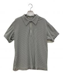 ISSEY MIYAKE（イッセイミヤケ）の古着「ハーフジップシャツ」｜ホワイト