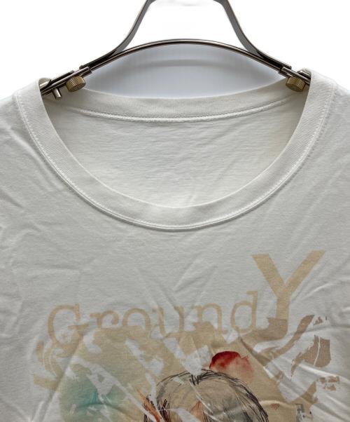 GROUND Y（グラウンドワイ）GROUND Y (グラウンドワイ) 半袖Tシャツ ホワイト サイズ:3の古着・服飾アイテム