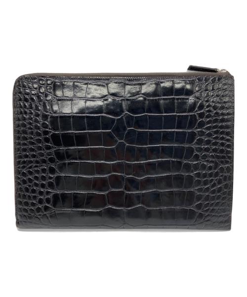 MONTBLANC（モンブラン）MONTBLANC (モンブラン) クラッチバッグ ブラックの古着・服飾アイテム