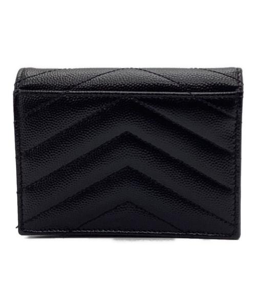 Saint Laurent Paris（サンローランパリ）Saint Laurent Paris (サンローランパリ) 2つ折り財布 ブラックの古着・服飾アイテム
