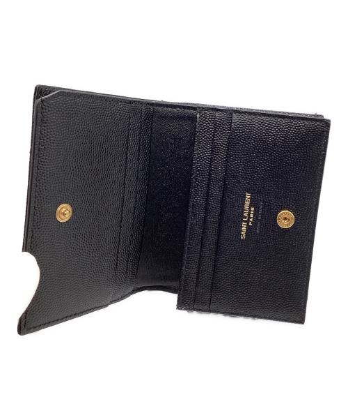 Saint Laurent Paris（サンローランパリ）Saint Laurent Paris (サンローランパリ) 2つ折り財布 ブラックの古着・服飾アイテム