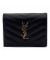 Saint Laurent Paris（サンローランパリ）の古着「2つ折り財布」｜ブラック