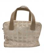 CHANELシャネル）の古着「ニュートラベルライン　ハンドバッグ」｜ベージュ