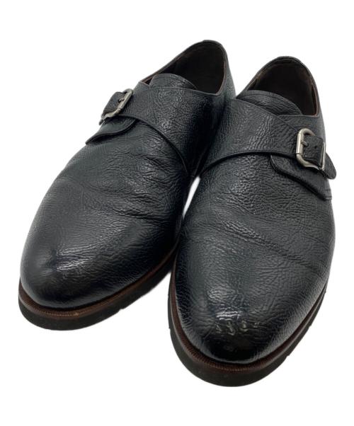 Hilton（ヒルトン）Hilton (ヒルトン) モンクストラップシューズ ブラック サイズ:26.5の古着・服飾アイテム