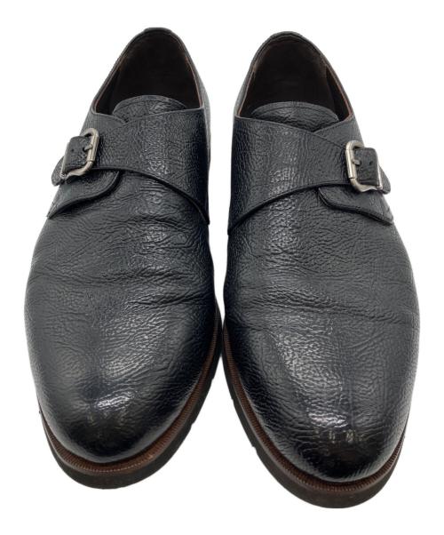 Hilton（ヒルトン）Hilton (ヒルトン) モンクストラップシューズ ブラック サイズ:26.5の古着・服飾アイテム