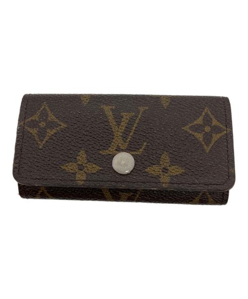 LOUIS VUITTON（ルイ ヴィトン）LOUIS VUITTON (ルイ ヴィトン) ミュルティクレ4　キーケース ブラウン×ピンクの古着・服飾アイテム