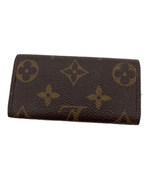 LOUIS VUITTON（ルイ ヴィトン）LOUIS VUITTON (ルイ ヴィトン) ミュルティクレ4　キーケース ブラウン×ピンクの古着・服飾アイテム