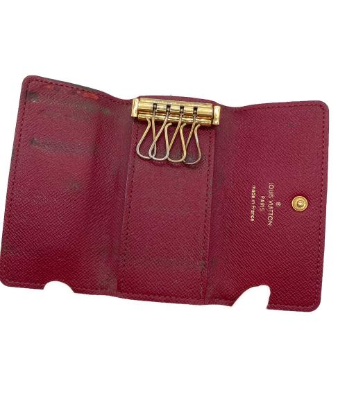 LOUIS VUITTON（ルイ ヴィトン）LOUIS VUITTON (ルイ ヴィトン) ミュルティクレ4　キーケース ブラウン×ピンクの古着・服飾アイテム