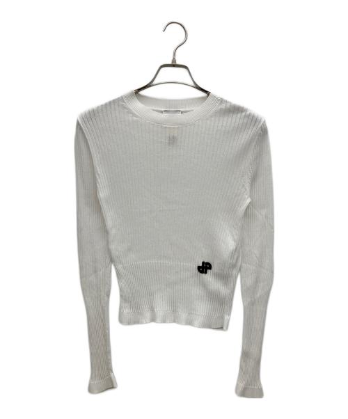 patou（パトゥ）patou (パトゥ) 薄手ニット ホワイト サイズ:XSの古着・服飾アイテム