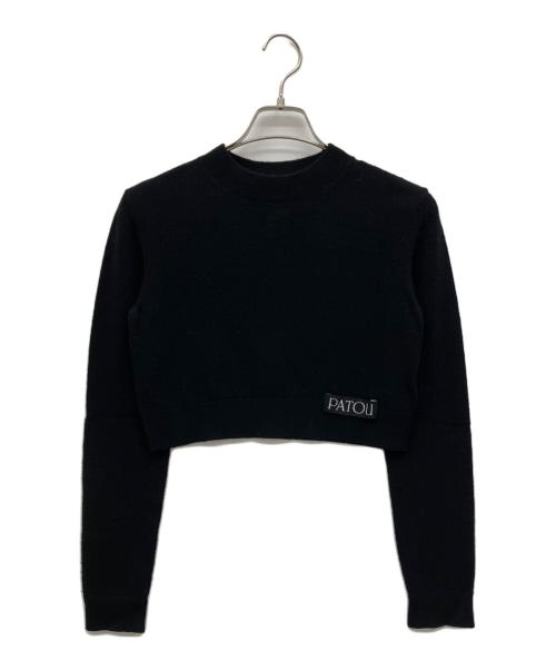 patou（パトゥ）patou (パトゥ) 薄手ニット ブラック サイズ:XSの古着・服飾アイテム