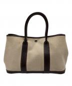 HERMESエルメス）の古着「ガーデンパーティTPM」｜ベージュ×ブラウン