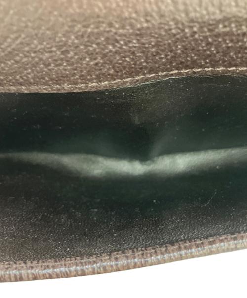 GUCCI（グッチ）GUCCI (グッチ) GGキャンバス 長財布 ブラウンの古着・服飾アイテム