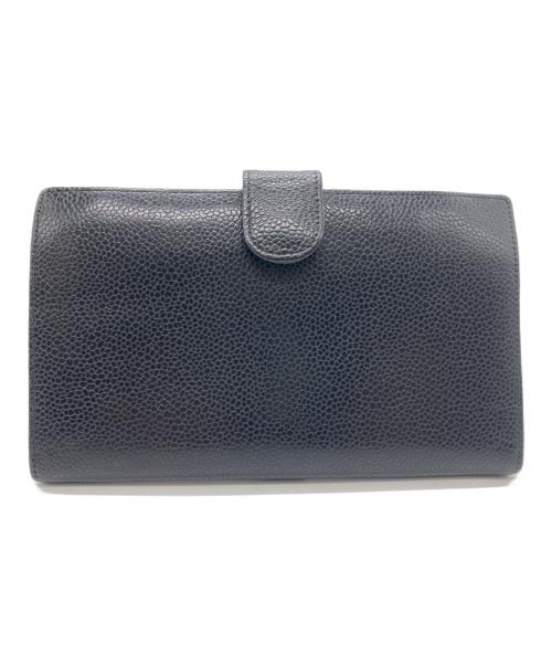 CHANEL（シャネル）CHANEL (シャネル) 2つ折り財布 ブラック サイズ:無しの古着・服飾アイテム