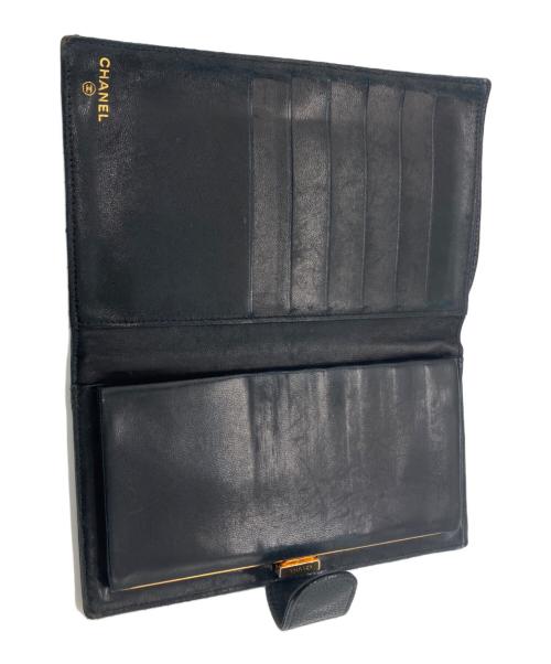 CHANEL（シャネル）CHANEL (シャネル) 2つ折り財布 ブラック サイズ:無しの古着・服飾アイテム