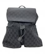GUCCIグッチ）の古着「GGキャンバス リュック」｜グレー