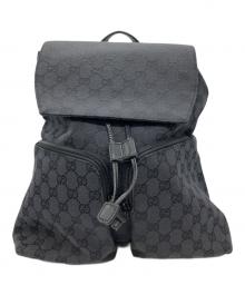 GUCCI（グッチ）の古着「GGキャンバス リュック」｜グレー