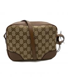 GUCCI（グッチ）の古着「GG総柄ショルダーバッグ」｜ベージュ