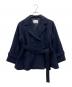 COHINA（コヒナ）の古着「ウールビーバーミドル丈コート」｜ネイビー