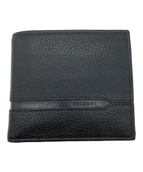 BVLGARI（ブルガリ）BVLGARI (ブルガリ) OCTO　2つ折り財布 ブラックの古着・服飾アイテム