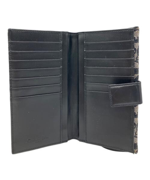 Christian Dior（クリスチャン ディオール）Christian Dior (クリスチャン ディオール) トロッター　サドルウォレット/長財布 ブラックの古着・服飾アイテム