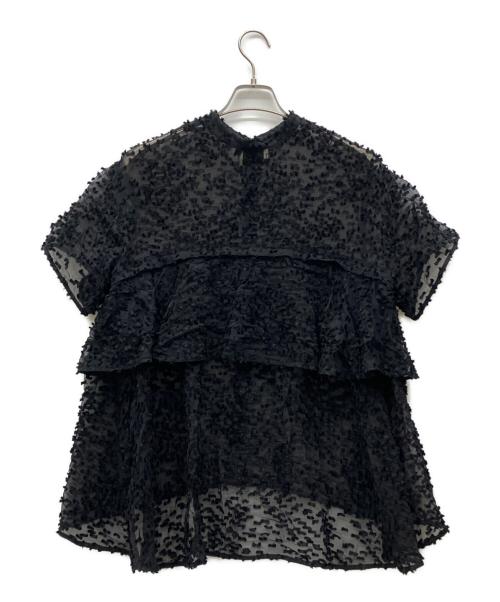 UNITED ARROWS TOKYO（ユナイテッドアローズトウキョウ）UNITED ARROWS TOKYO (ユナイテッドアローズトウキョウ) 半袖ブラウス ブラック サイズ:Freeの古着・服飾アイテム