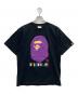 BAPE BY A BATHING APE（ベイプバイアベイシングエイプ）の古着「半袖カットソー」｜ブラック