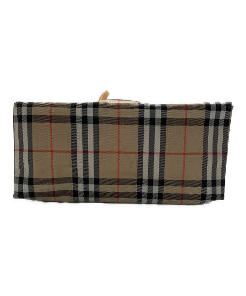 BURBERRY LONDON（バーバリーロンドン）BURBERRY LONDON (バーバリーロンドン) ノバチェック柄ハンドバッグ ブラウンの古着・服飾アイテム