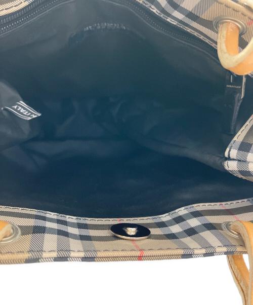 BURBERRY LONDON（バーバリーロンドン）BURBERRY LONDON (バーバリーロンドン) ノバチェック柄ハンドバッグ ブラウンの古着・服飾アイテム