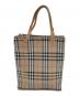 BURBERRY LONDON（バーバリーロンドン）の古着「ノバチェック柄ハンドバッグ」｜ブラウン