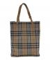BURBERRY LONDON (バーバリーロンドン) ノバチェック柄ハンドバッグ ブラウン：12000円