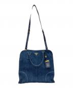 PRADAプラダ）の古着「デニム2WAYバッグ」｜インディゴ