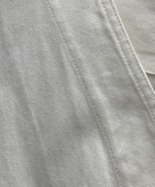 ゴーシュ（ゴーシュ）ゴーシュ (ゴーシュ) ノーカラーコート ホワイト サイズ:2の古着・服飾アイテム