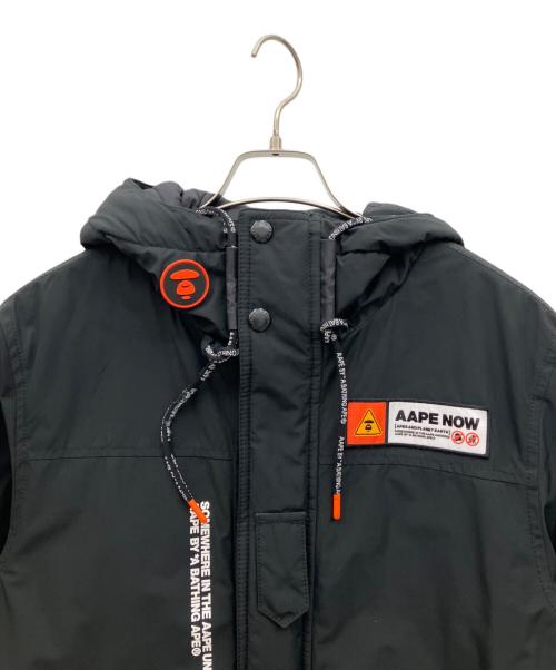 A BATHING APE（ア ベイシング エイプ）A BATHING APE (ア ベイシング エイプ) AAPE JACKET ブラック サイズ:Mの古着・服飾アイテム