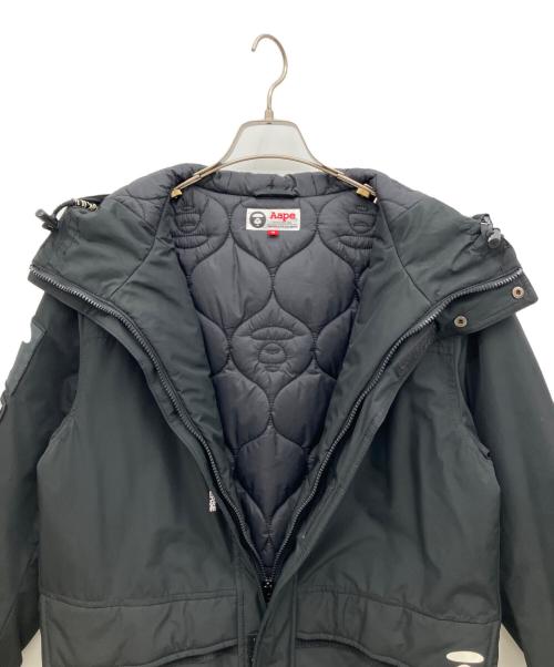 A BATHING APE（ア ベイシング エイプ）A BATHING APE (ア ベイシング エイプ) AAPE JACKET ブラック サイズ:Mの古着・服飾アイテム