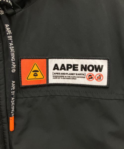 A BATHING APE（ア ベイシング エイプ）A BATHING APE (ア ベイシング エイプ) AAPE JACKET ブラック サイズ:Mの古着・服飾アイテム