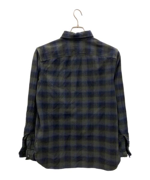 RRL（ダブルアールエル）RRL (ダブルアールエル) 長袖シャツ グリーン×ネイビー サイズ:無の古着・服飾アイテム