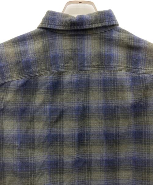 RRL（ダブルアールエル）RRL (ダブルアールエル) 長袖シャツ グリーン×ネイビー サイズ:無の古着・服飾アイテム