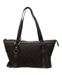 GUCCI（グッチ）の古着「GGクリスタル トートバッグ」｜ブラウン