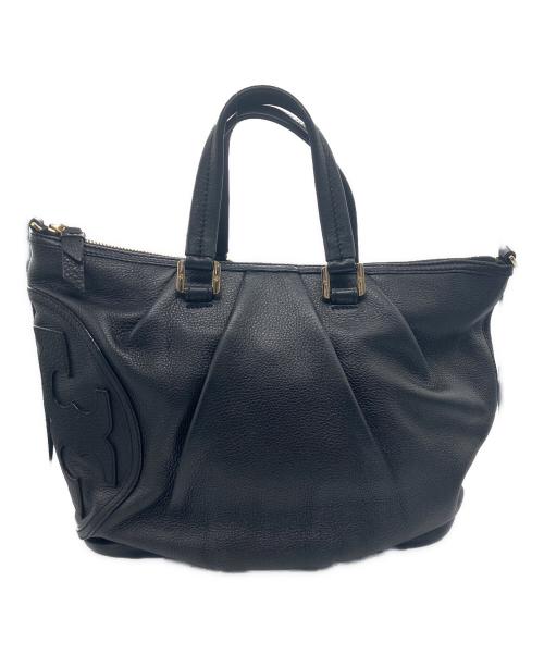 TORY BURCH（トリーバーチ）TORY BURCH (トリーバーチ) 2WAYショルダーバッグ ブラックの古着・服飾アイテム