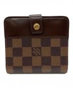 LOUIS VUITTONルイ ヴィトン）の古着「ダミエ コンパクトジップ」｜ブラウン