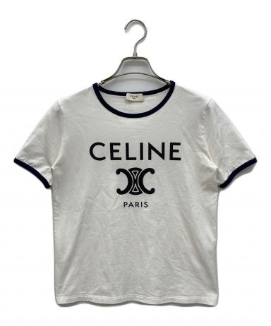中古・古着通販】CELINE (セリーヌ) トリオンフ Tシャツ ホワイト