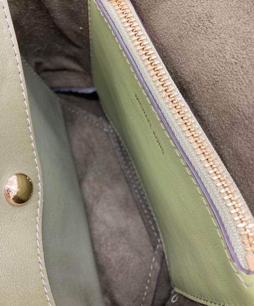 MICHAEL KORS（マイケル・コース）MICHAEL KORS (マイケル・コース) 2WAYショルダーバッグ グリーンの古着・服飾アイテム