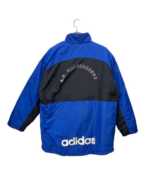 adidas（アディダス）adidas (アディダス) ナイロンジャケット ブルー×ブラック サイズ:XXLの古着・服飾アイテム
